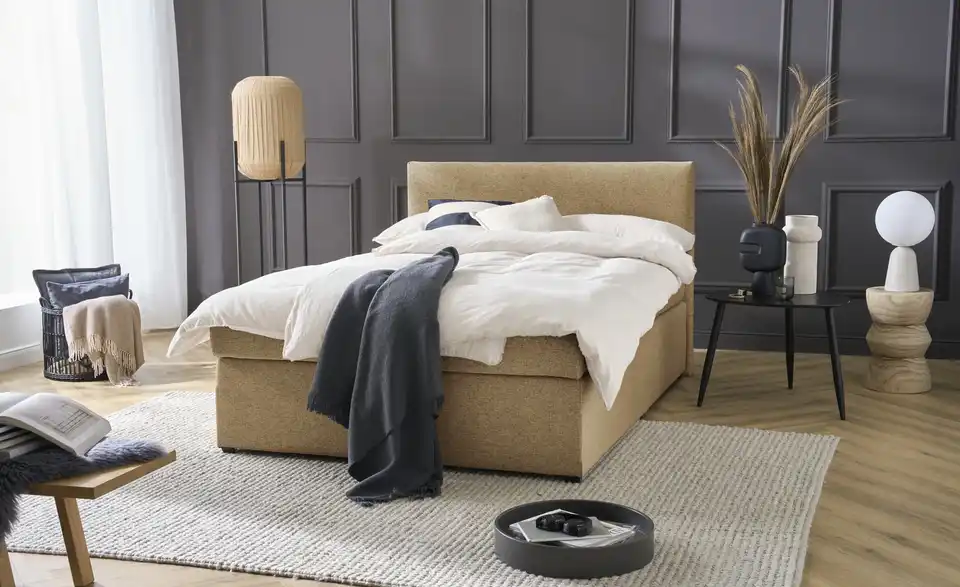 Boxspringbett Duke mit Matratze und Topper, H3, Perspektive