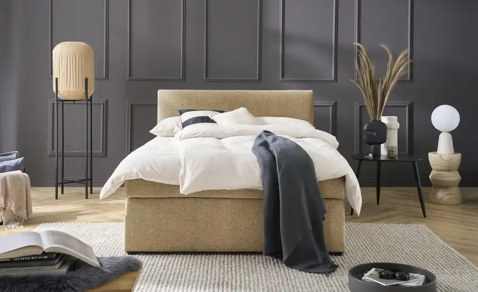 Boxspringbett mit Matratze und Topper, H3 Duke