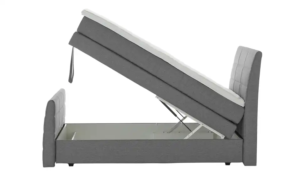 Boxspringbett Baron mit Bettkasten und Topper, Funktionsansicht