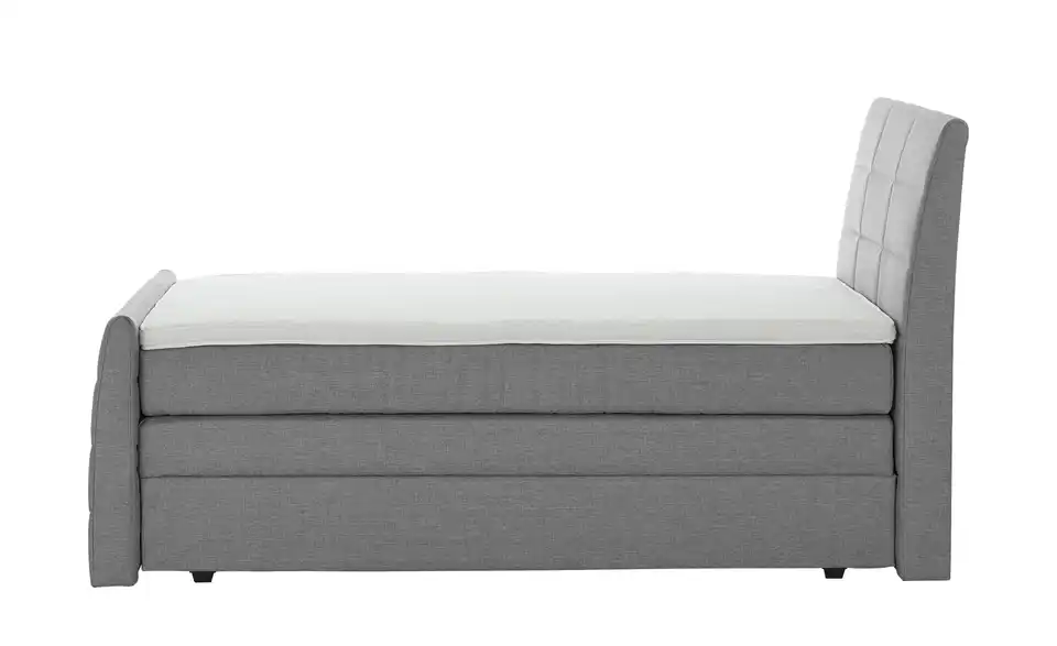 Boxspringbett Baron mit Bettkasten und Topper, Profilansicht
