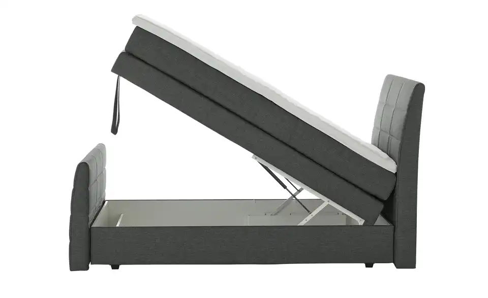 Boxspringbett Baron mit Bettkasten und Topper, Funktionsansicht