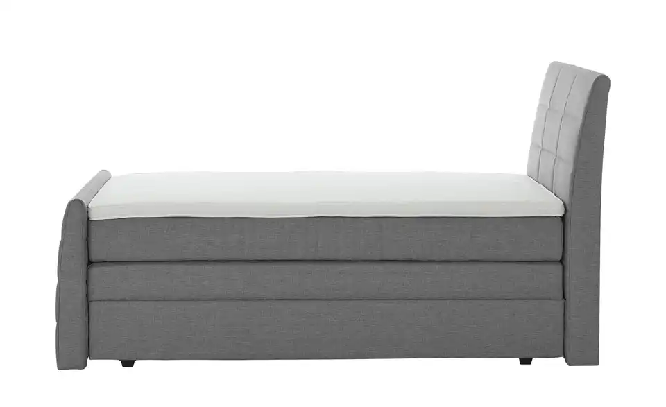 Boxspringbett Baron mit Bettkasten und Topper, Profilansicht