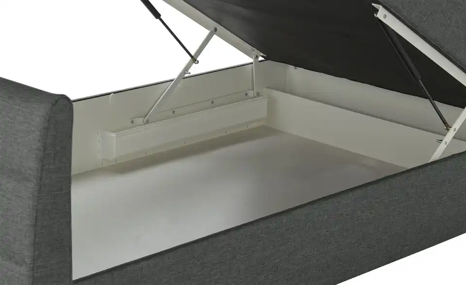 Boxspringbett Baron mit Bettkasten und Topper, Detailansicht