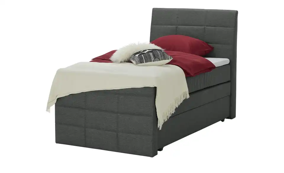 Boxspringbett Baron mit Bettkasten und Topper, Perspektive