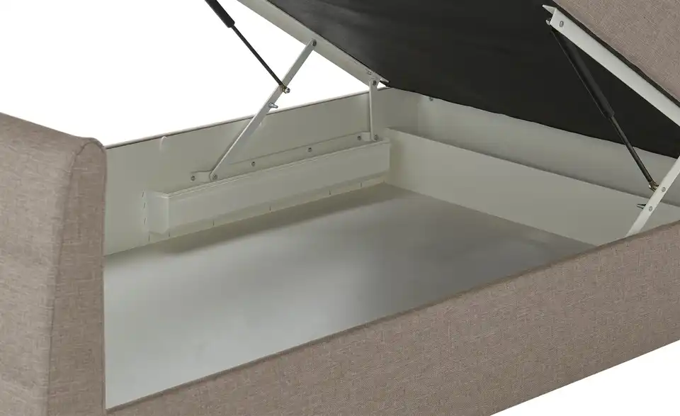 Boxspringbett Baron mit Bettkasten und Topper, Detailansicht