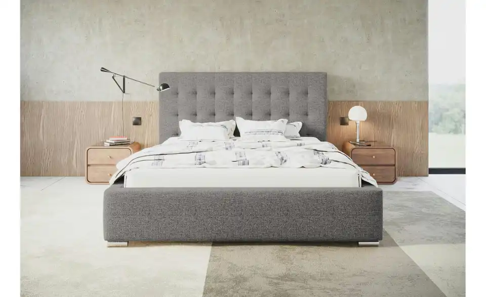 Polsterbett Crawley mit Stauraum, in Wohnsituation