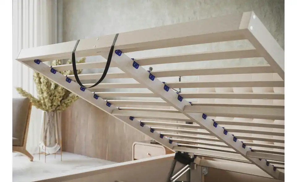 Polsterbett Crawley mit Stauraum, Detailansicht