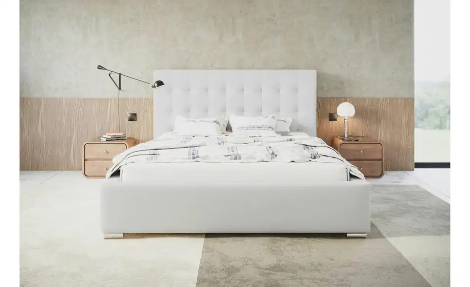 Polsterbett Crawley mit Stauraum, in Wohnsituation