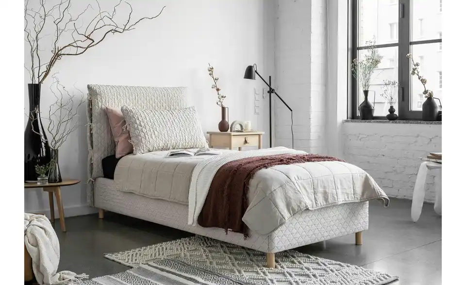 Miuform Polsterbett Sleepy Luna gemustert, in Wohnsituation