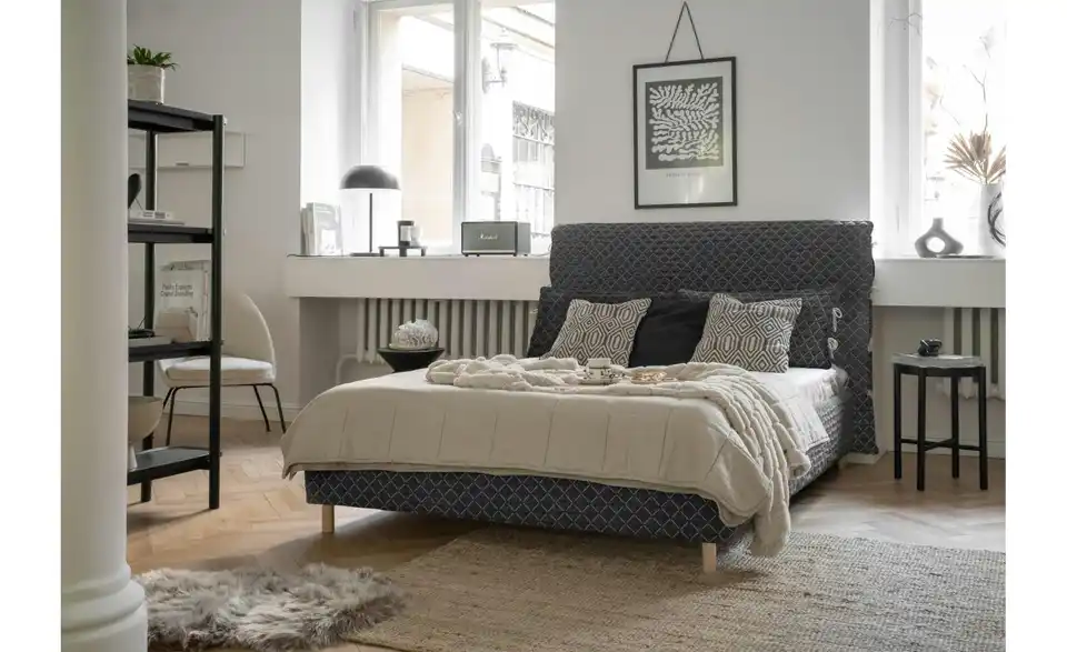 Miuform Polsterbett Sleepy Luna gemustert, in Wohnsituation