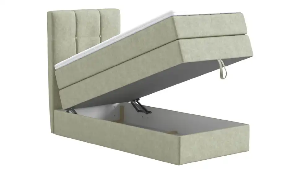 Boxspringbett Leeds mit Bettkasten, Funktionsansicht