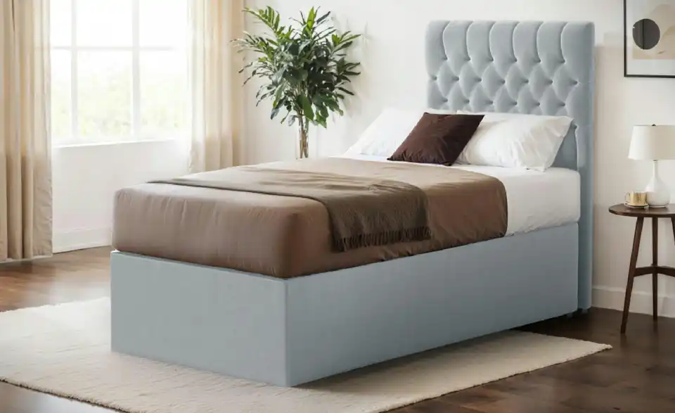 Boxbett Belek mit Bettkasten, in Wohnsituation