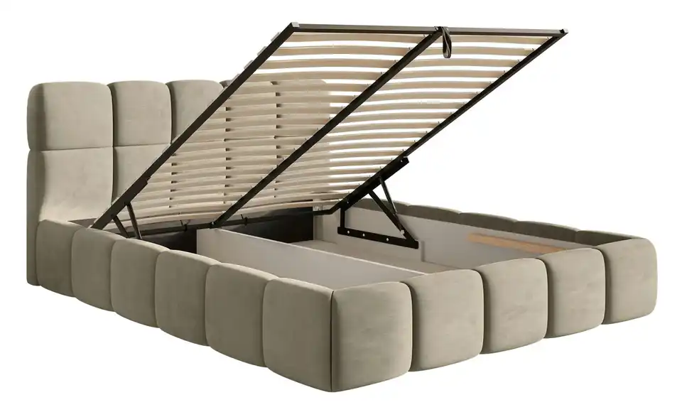 Selsey Polsterbett Cloudy mit Bettkasten, Funktionsansicht