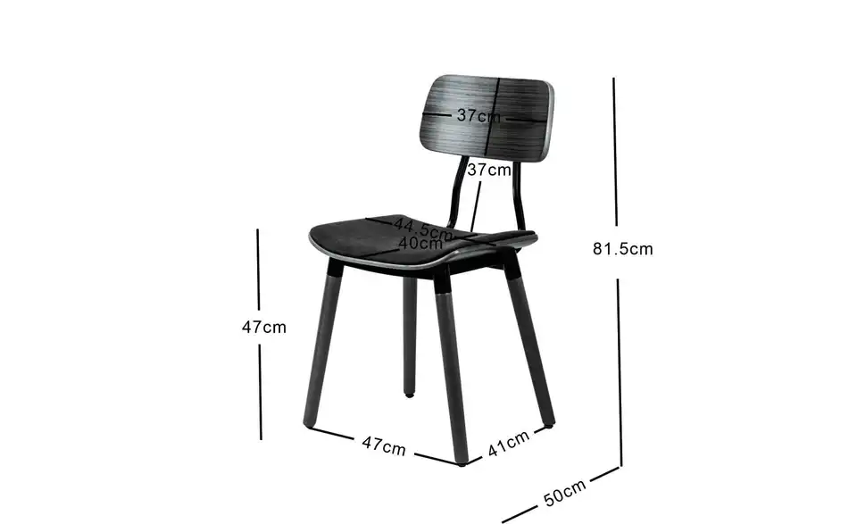 Stuhl 2er Set Victoria, Bemaßung