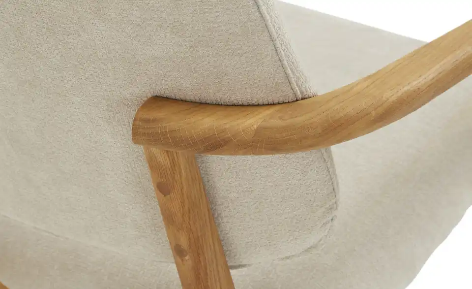 smart Armlehnstuhl Stellan aus Wildeiche massiv, Detailansicht
