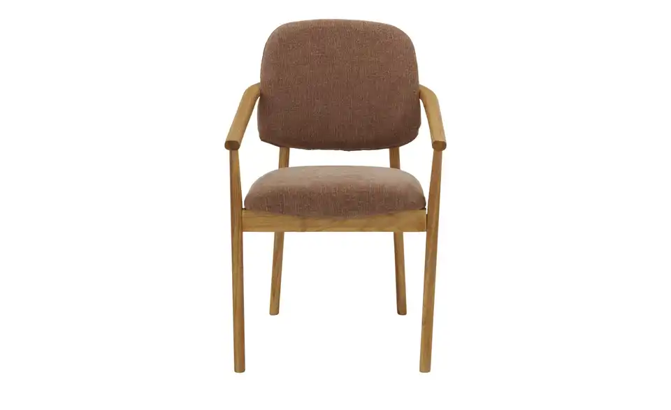 smart Armlehnstuhl Stellan aus Wildeiche massiv, Frontansicht