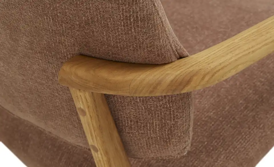 smart Armlehnstuhl Stellan aus Wildeiche massiv, Detailansicht