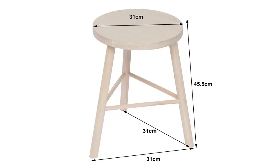 Hocker Itami, Bemaßung