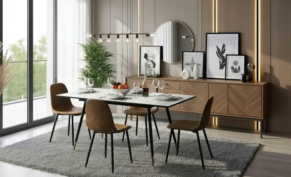 Esstischset, in Wohnsituation