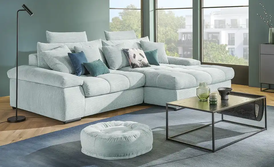 bobb Ecksofa Hella mit trendigem Cordbezug, in Wohnsituation