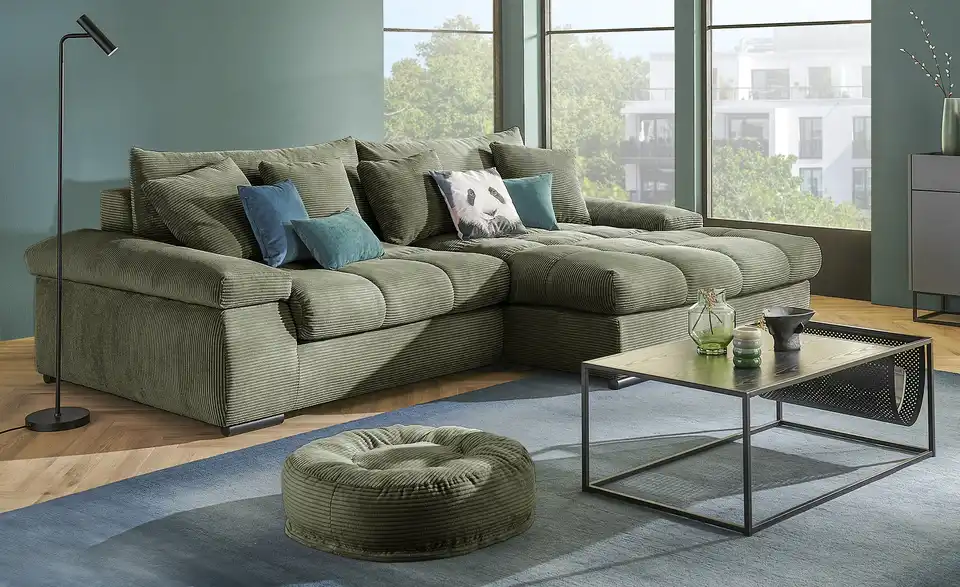 bobb Ecksofa Hella mit trendigem Cordbezug, in Wohnsituation