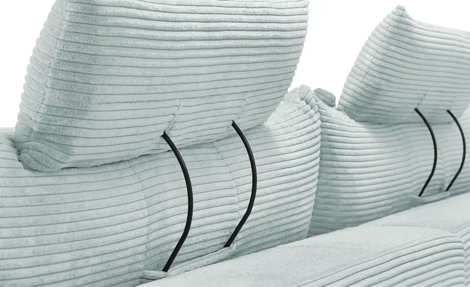 bobb Ecksofa Hella mit trendigem Cordbezug, Detailansicht