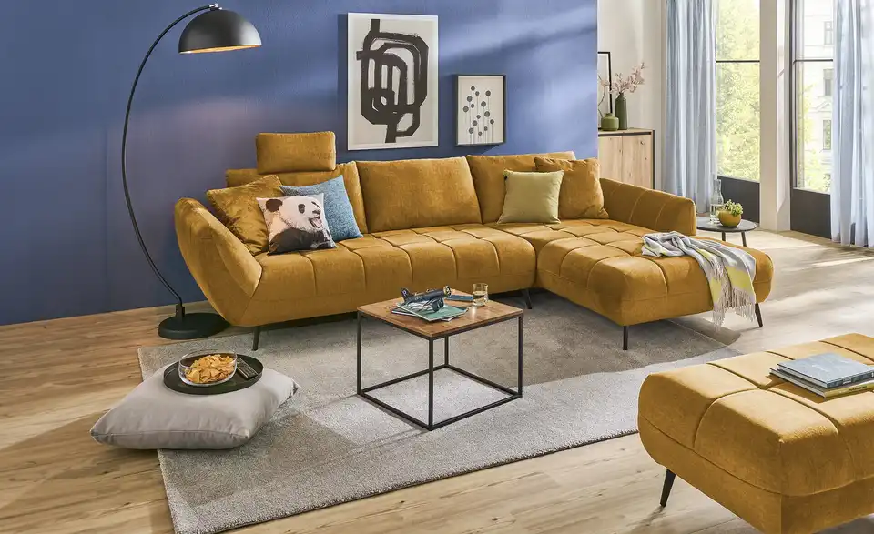 bobb Ecksofa Carly mit Sitztiefenverstellung, in Wohnsituation