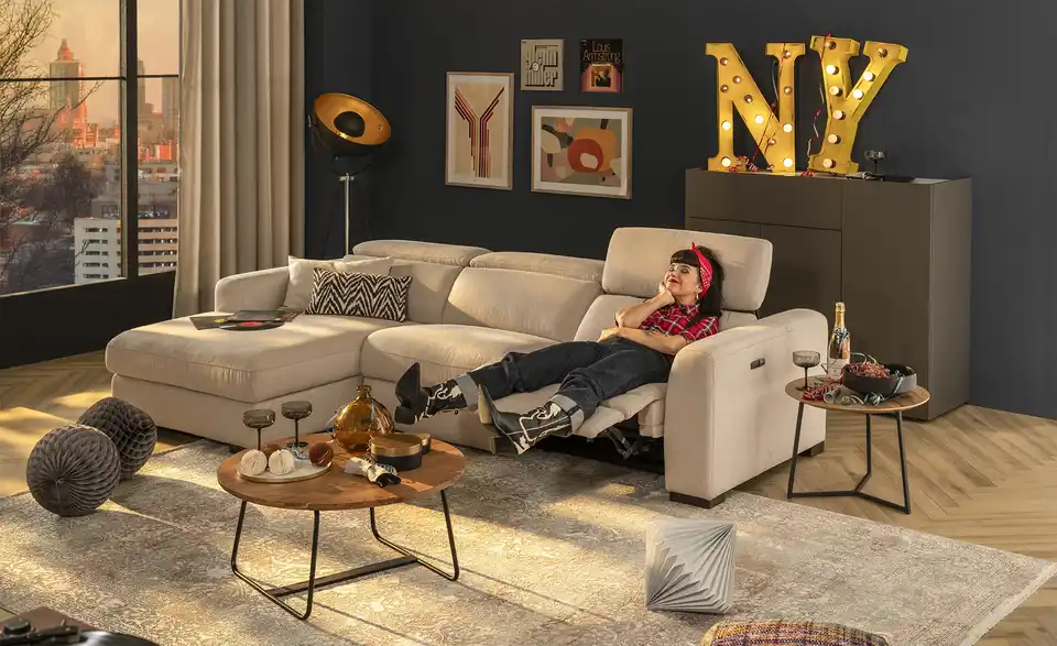 uno Ecksofa Josie, in Wohnsituation