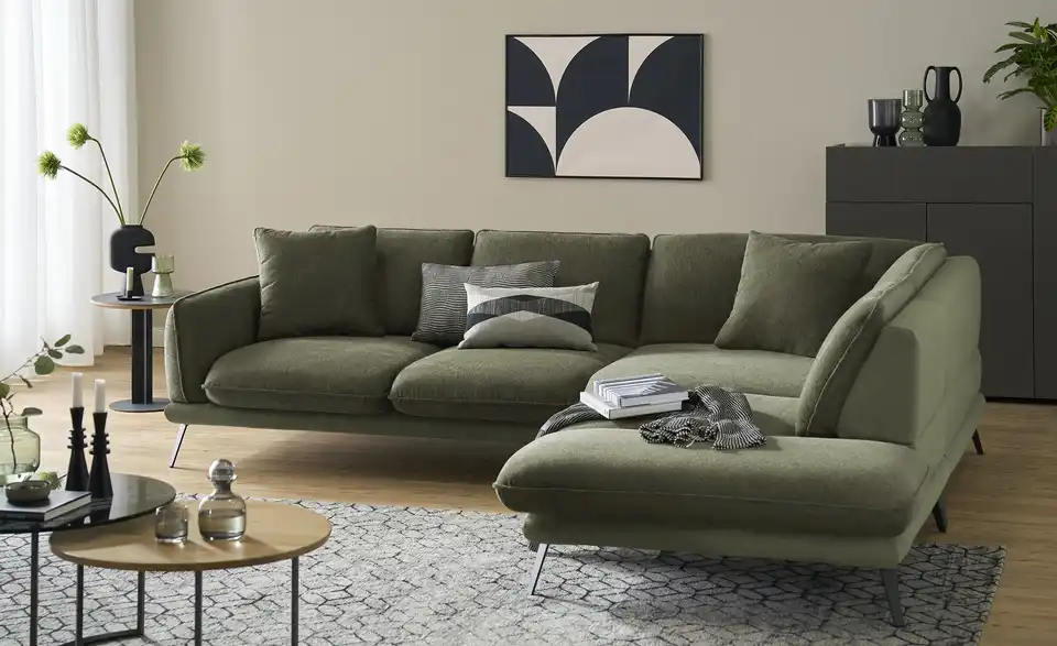 medium Ecksofa Romance, in Wohnsituation