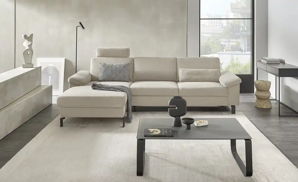 Max Schelling Ecksofa Maximum Move Feincord, in Wohnsituation