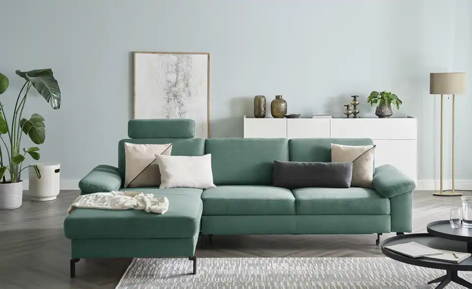 Max Schelling Ecksofa Maximum Move Feincord, Frontansicht