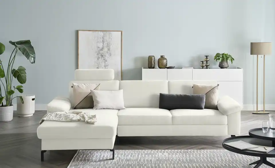 Max Schelling Ecksofa Maximum Move Feincord, Frontansicht