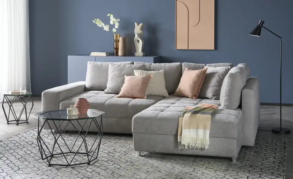 bobb Ecksofa Arissa de Luxe mit pflegeleichtem Bezug, in Wohnsituation