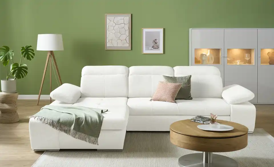 switch Ecksofa Avilla aus Mikrofaser, Frontansicht