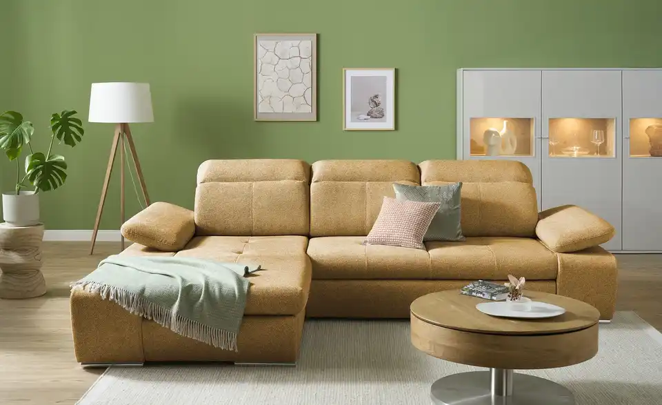 switch Ecksofa Avilla aus Mikrofaser, Frontansicht