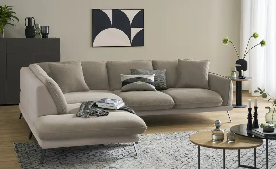 medium Ecksofa Romance, in Wohnsituation