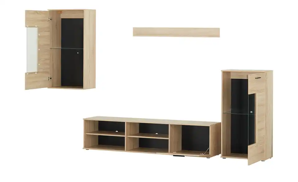 Wohnwand Pisa, geöffnet