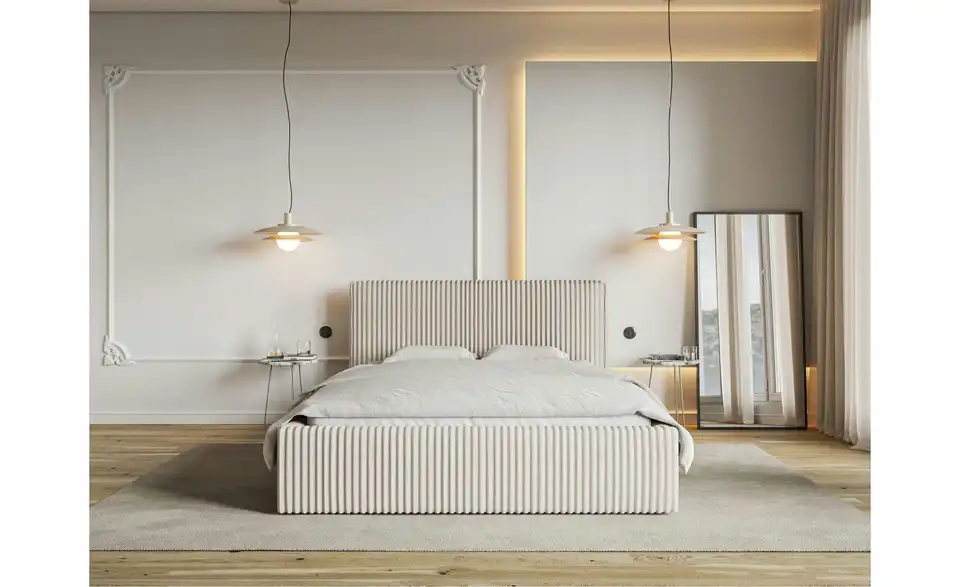 Selsey Polsterbett Tilio mit Bettkasten, in Wohnsituation