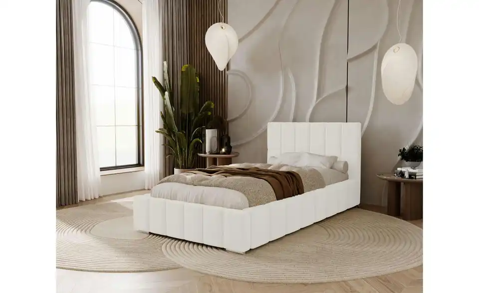 Polsterbett mit Stauraum Ayr, in Wohnsituation