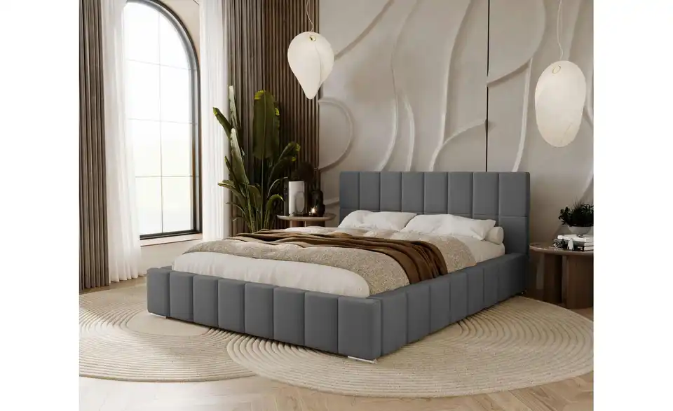 Polsterbett mit Stauraum Ayr, in Wohnsituation