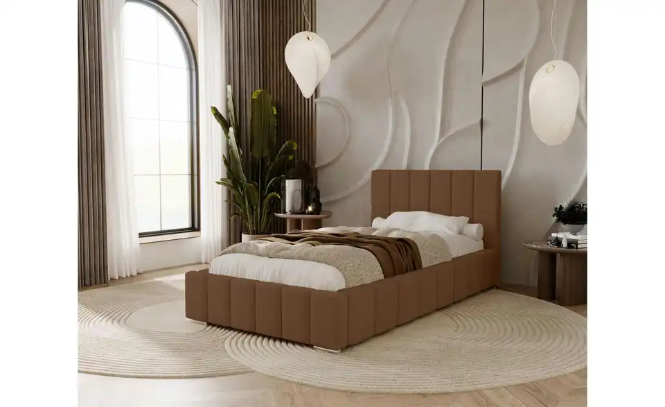 Polsterbett mit Stauraum Ayr, in Wohnsituation