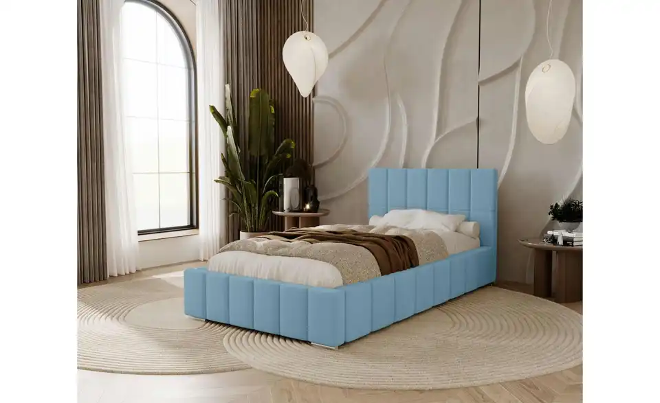 Polsterbett mit Stauraum Ayr, in Wohnsituation