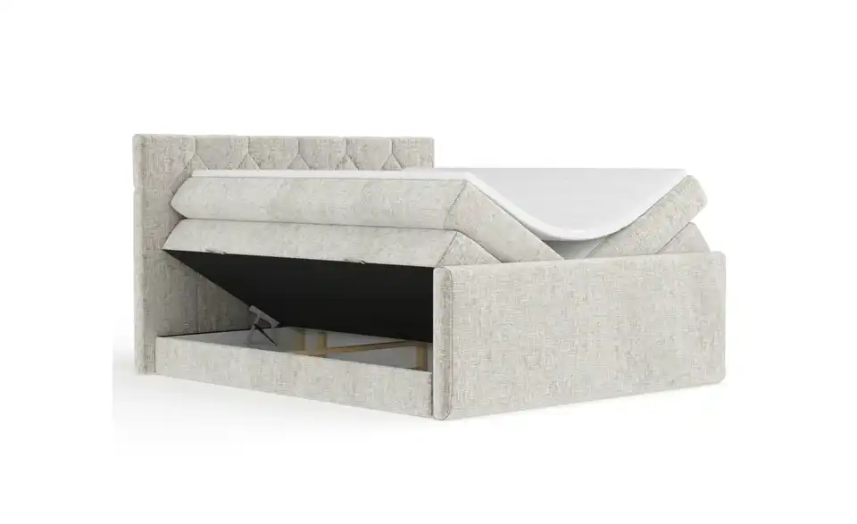 Boxspringbett mit Stauraum, Funktionsansicht