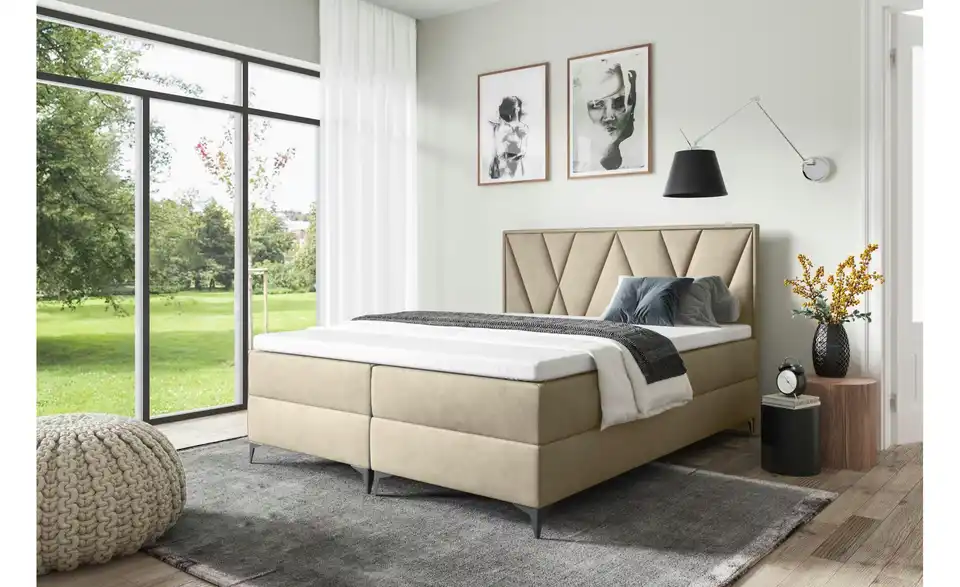 Boxbett Vella mit Bettkasten, in Wohnsituation