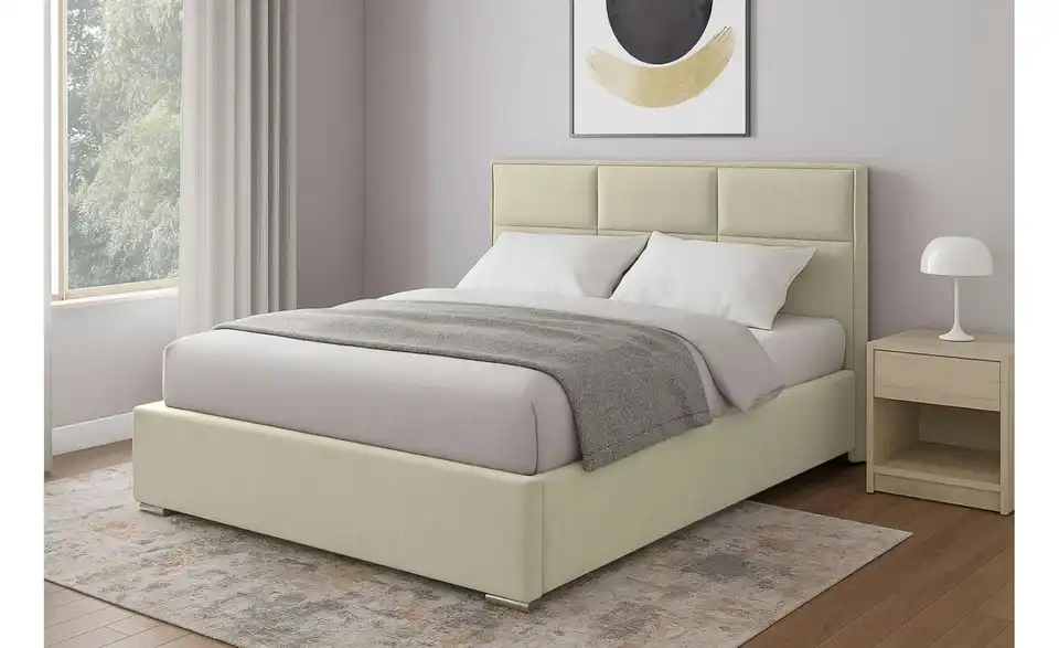 Polsterbett Imbir mit Bettkasten, in Wohnsituation