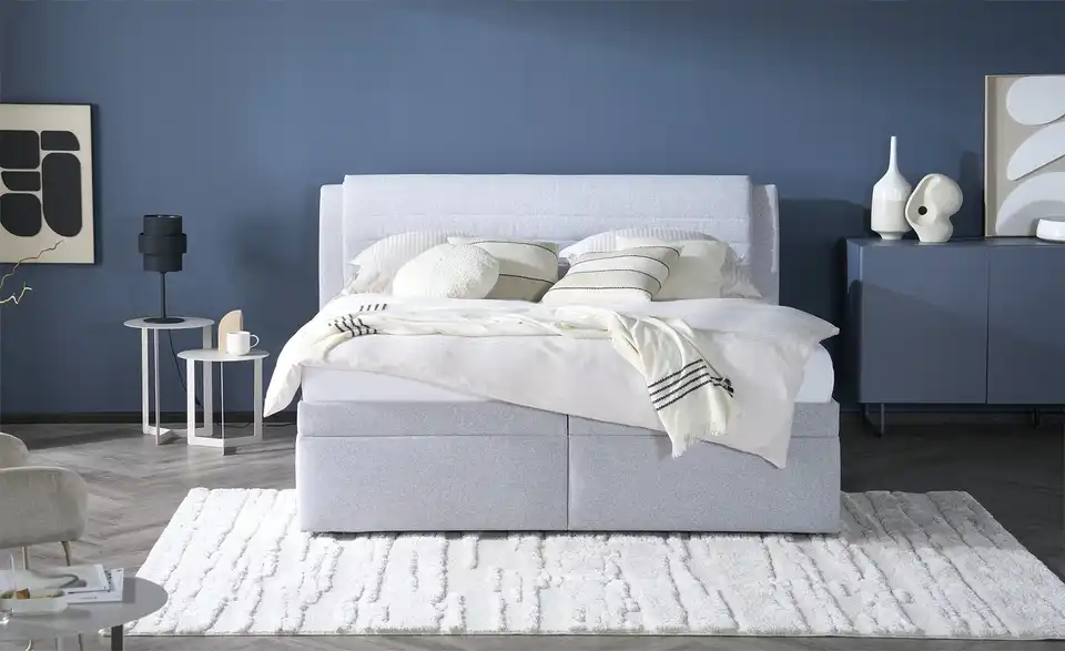 Polsterbettgestell mit Bettkasten York