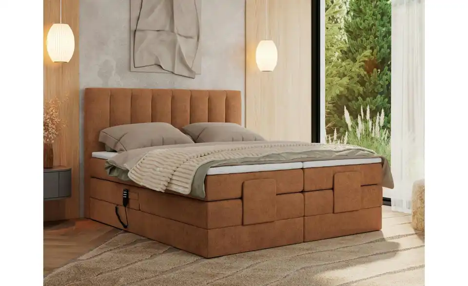 Motor Boxspringbett Comforto mit Bettkasten, in Wohnsituation