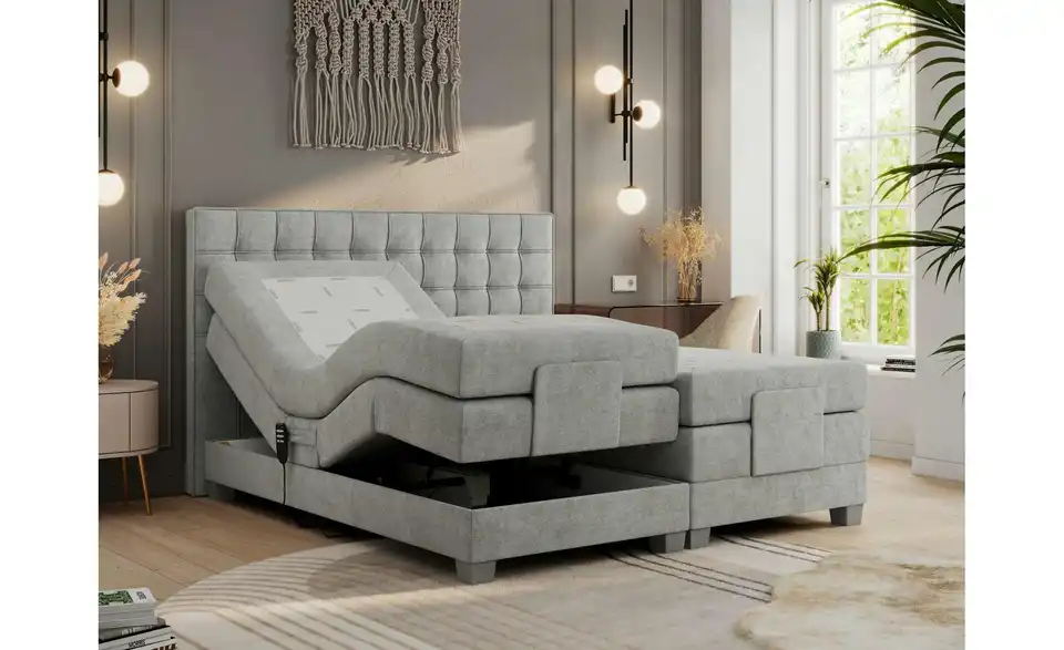 Motor Boxspringbett Elektro mit Bettkasten, Funktionsansicht