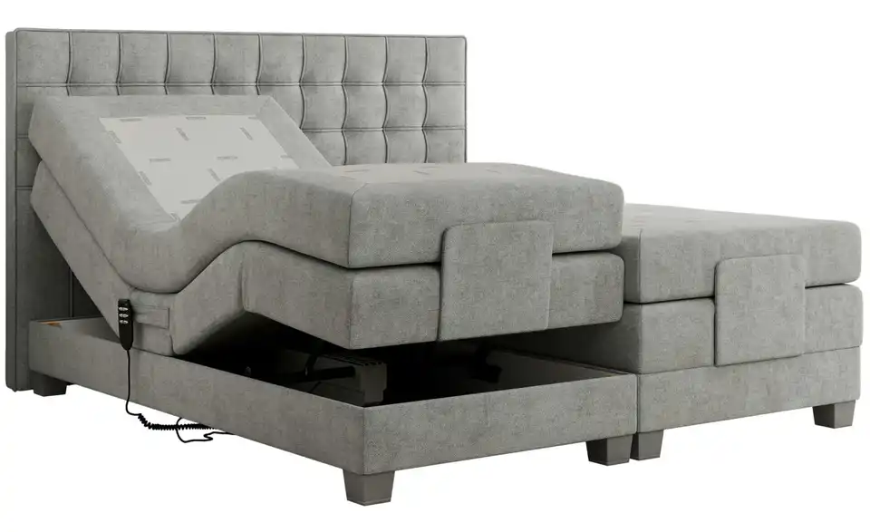Motor Boxspringbett Elektro mit Bettkasten, Detailansicht