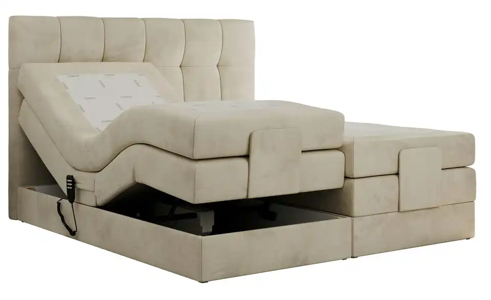 Motor Boxspringbett Vittoria mit Bettkasten, Detailansicht